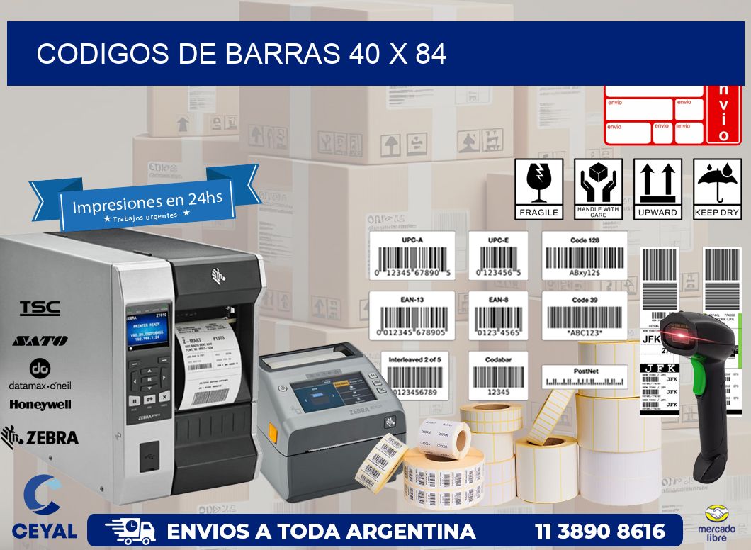 codigos de barras 40 x 84