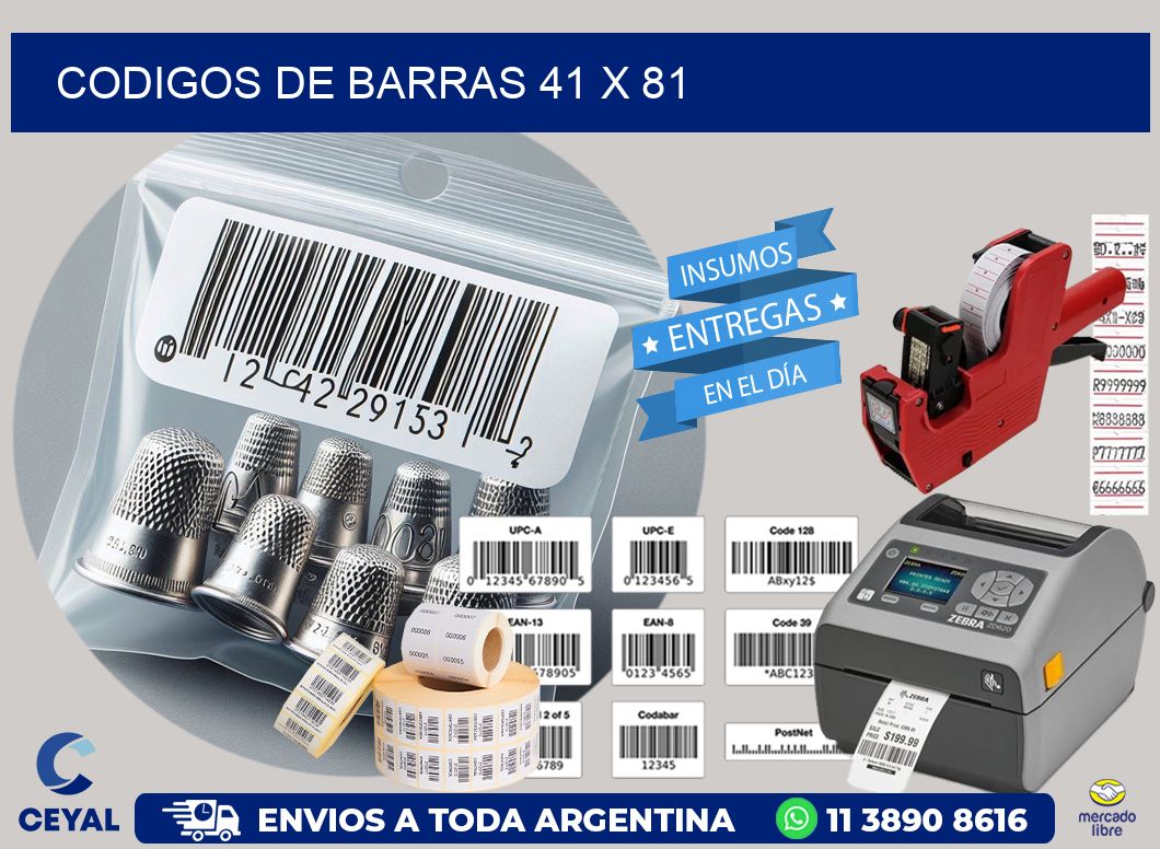 codigos de barras 41 x 81