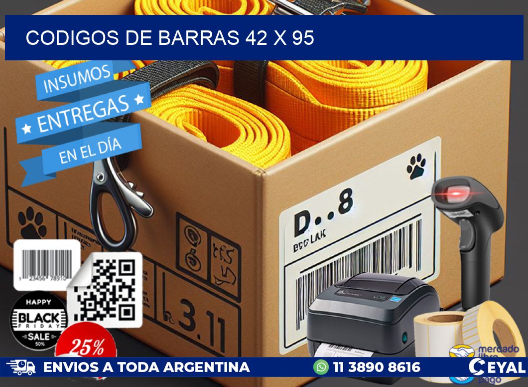 codigos de barras 42 x 95