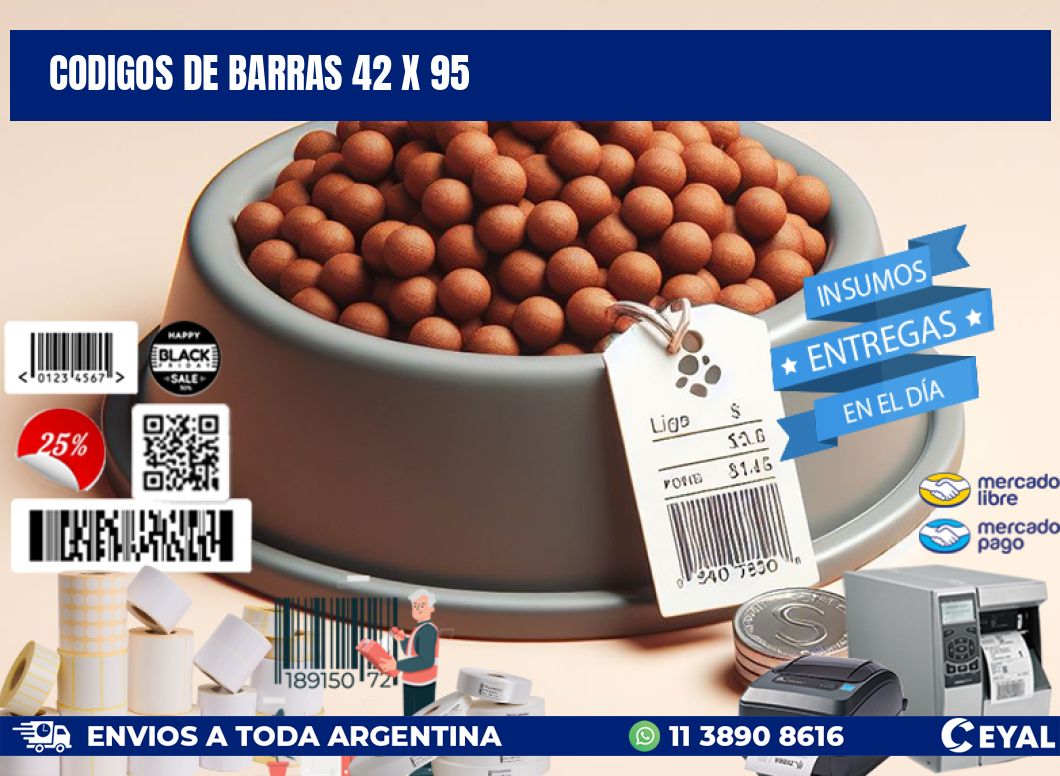 codigos de barras 42 x 95