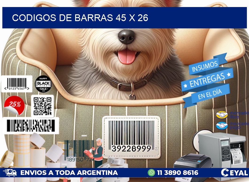 codigos de barras 45 x 26