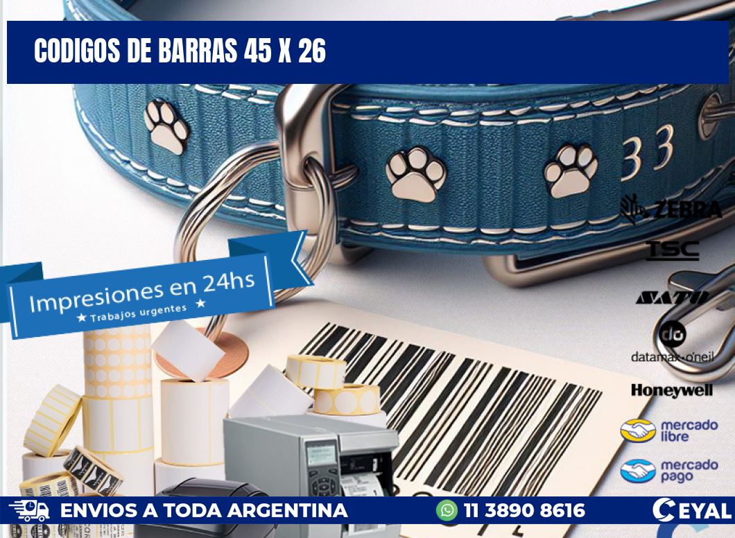 codigos de barras 45 x 26