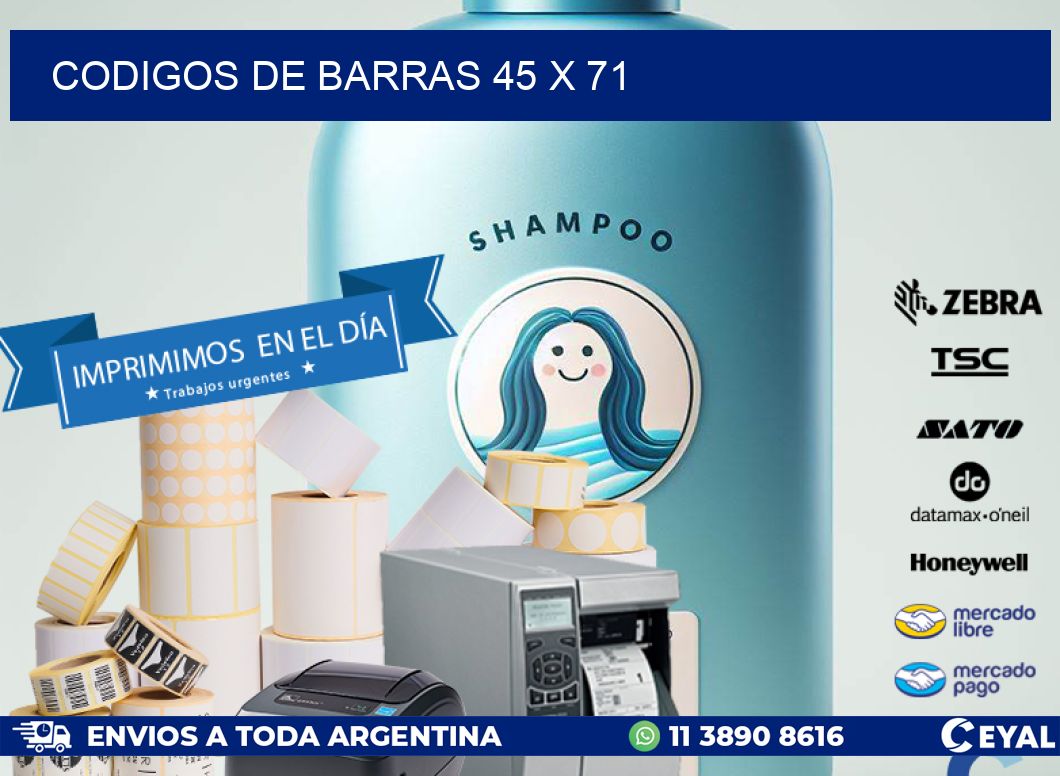 codigos de barras 45 x 71