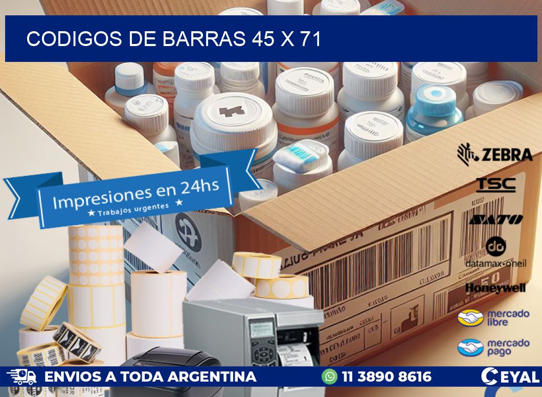 codigos de barras 45 x 71