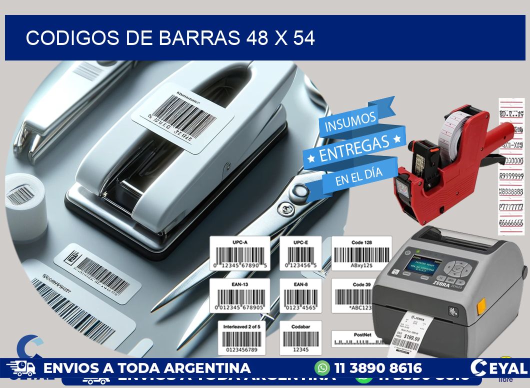codigos de barras 48 x 54