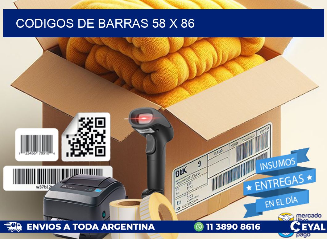 codigos de barras 58 x 86