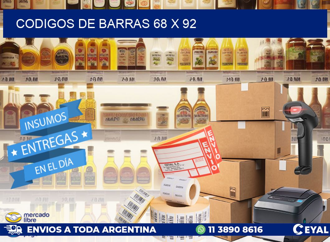 codigos de barras 68 x 92
