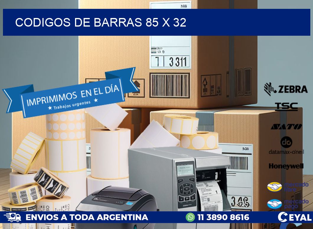 codigos de barras 85 x 32