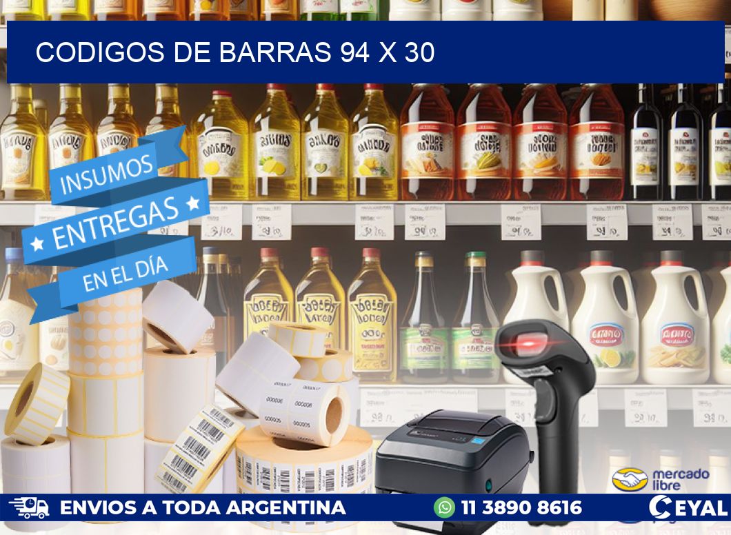 codigos de barras 94 x 30
