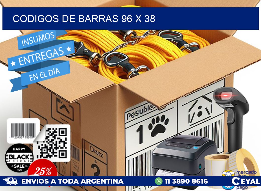 codigos de barras 96 x 38