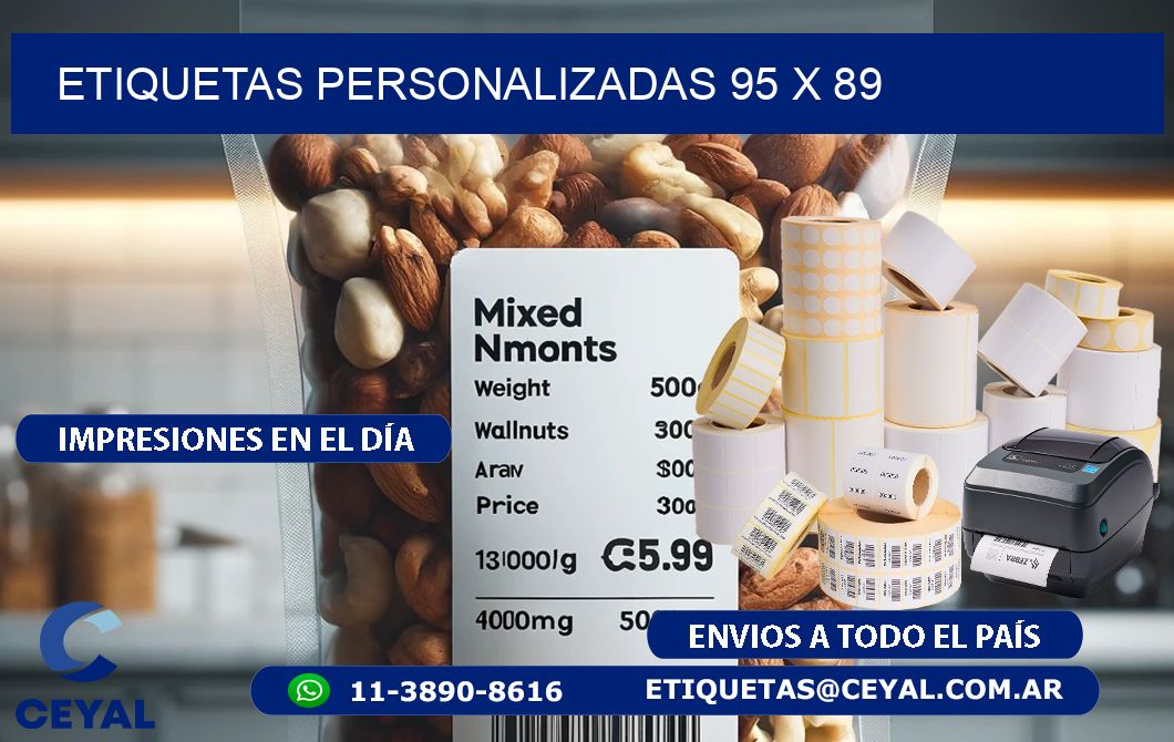 etiquetas personalizadas 95 x 89