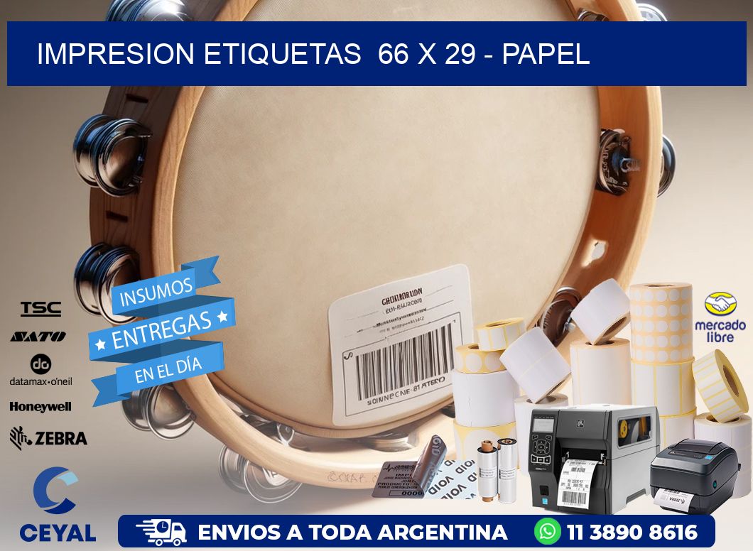 impresion etiquetas  66 x 29 - papel