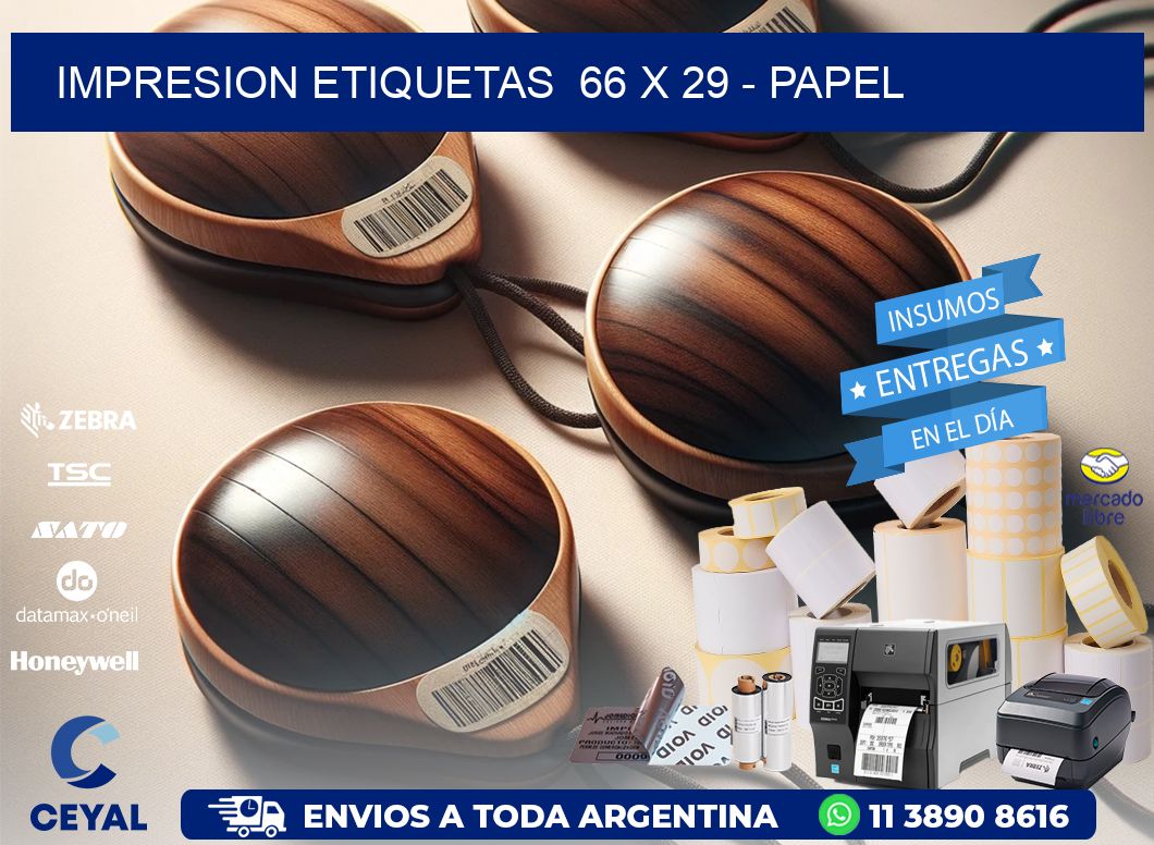 impresion etiquetas  66 x 29 – papel