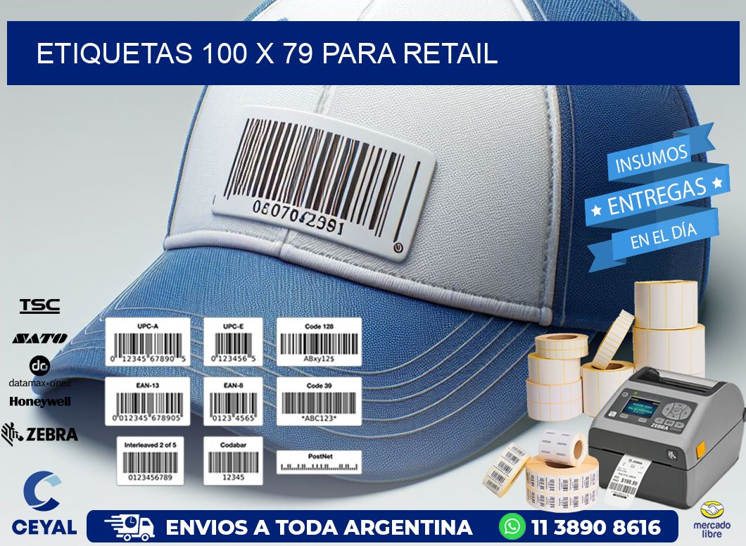 ETIQUETAS 100 x 79 PARA RETAIL