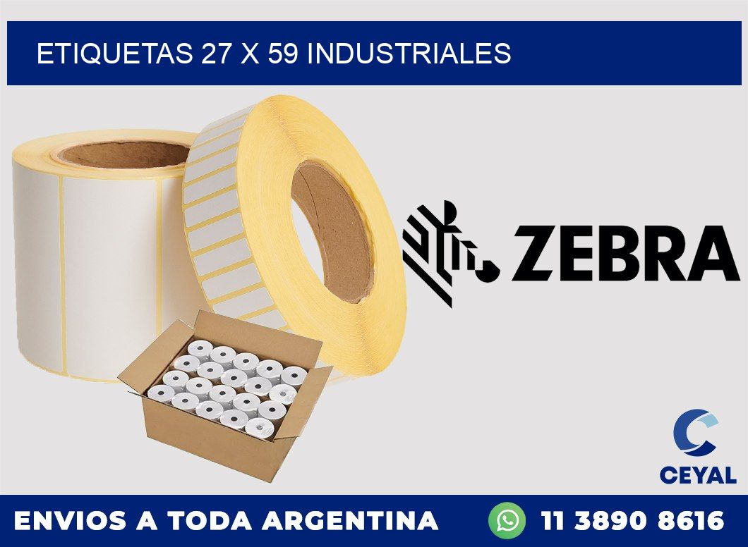 ETIQUETAS 27 x 59 INDUSTRIALES