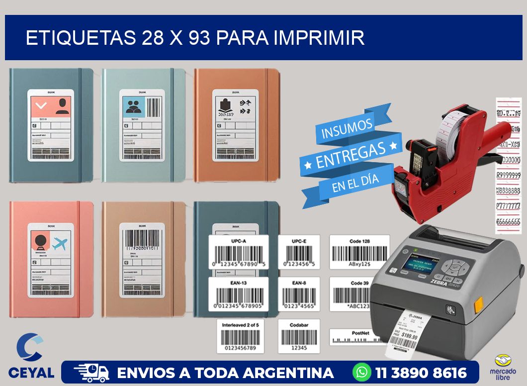 ETIQUETAS 28 x 93 PARA IMPRIMIR