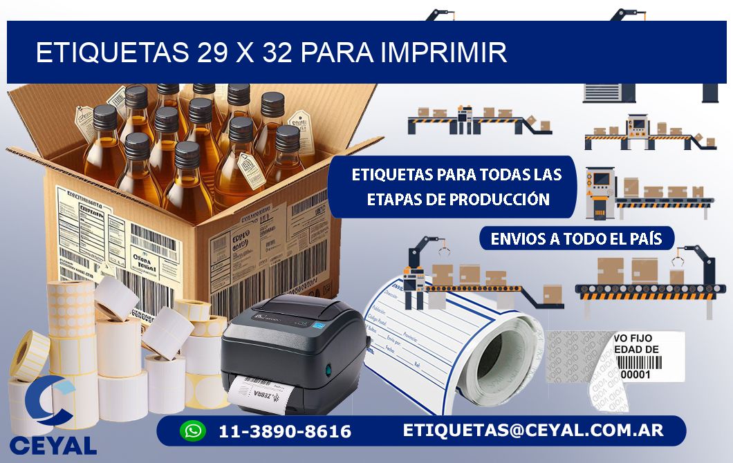 ETIQUETAS 29 x 32 PARA IMPRIMIR