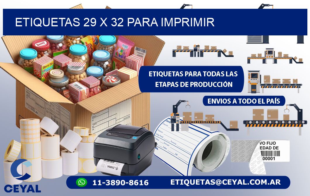 ETIQUETAS 29 x 32 PARA IMPRIMIR