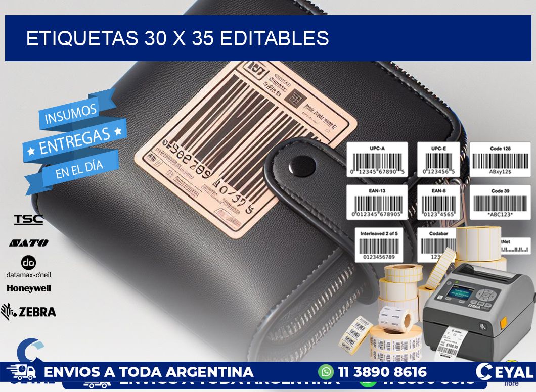 ETIQUETAS 30 x 35 EDITABLES