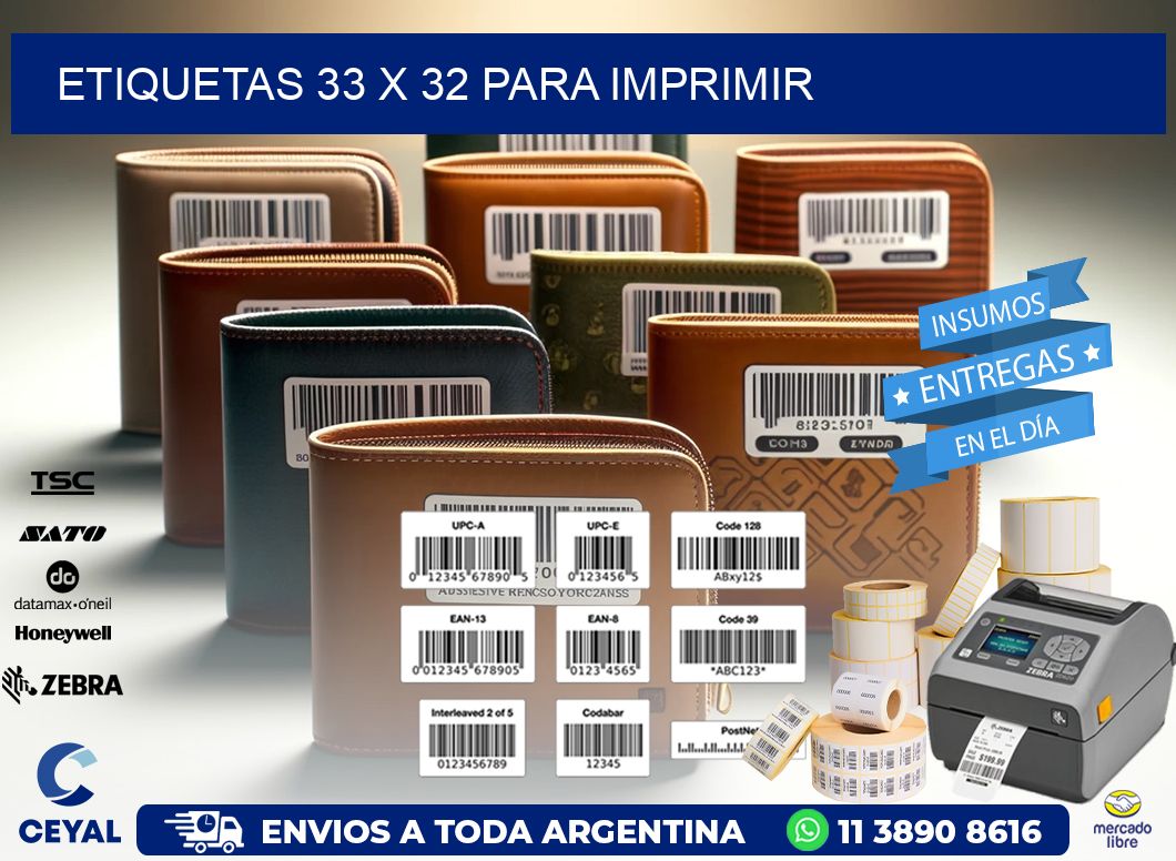 ETIQUETAS 33 x 32 PARA IMPRIMIR