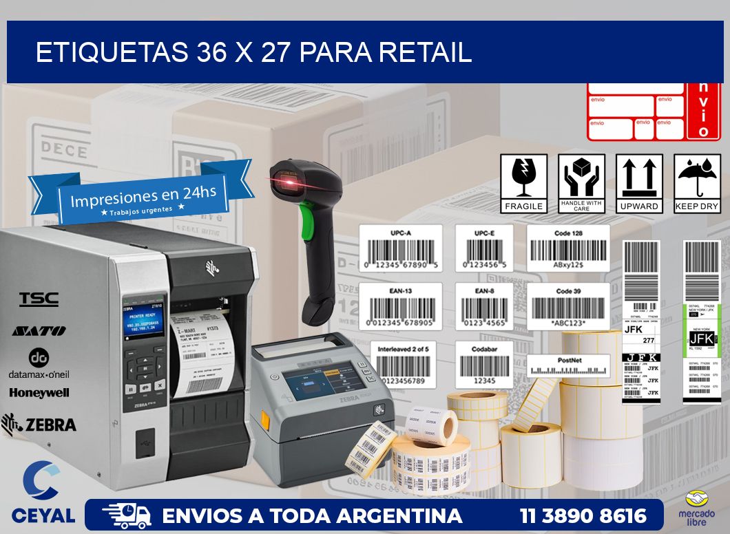 ETIQUETAS 36 x 27 PARA RETAIL