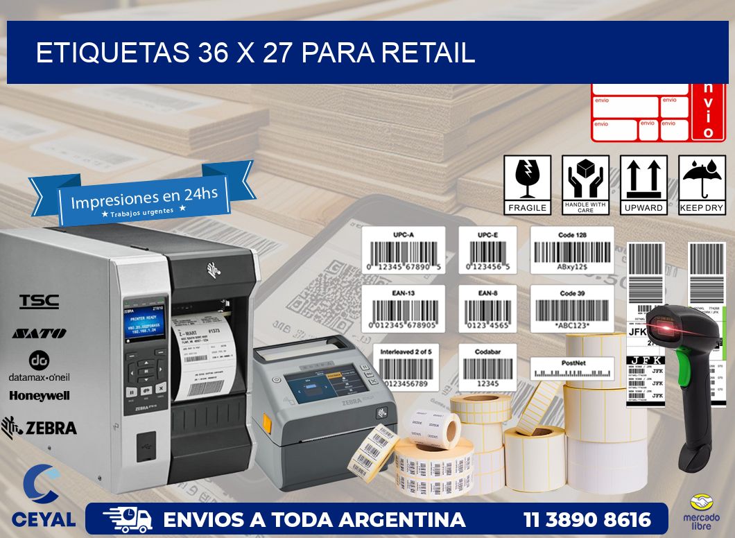 ETIQUETAS 36 x 27 PARA RETAIL