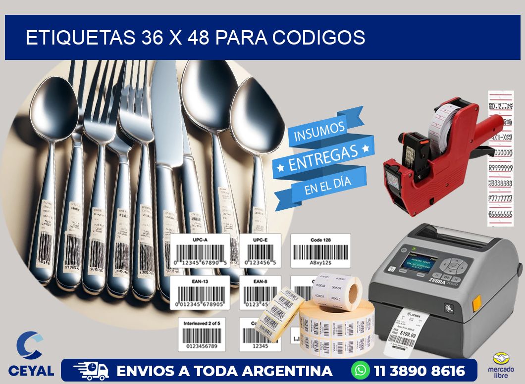 ETIQUETAS 36 x 48 PARA CODIGOS