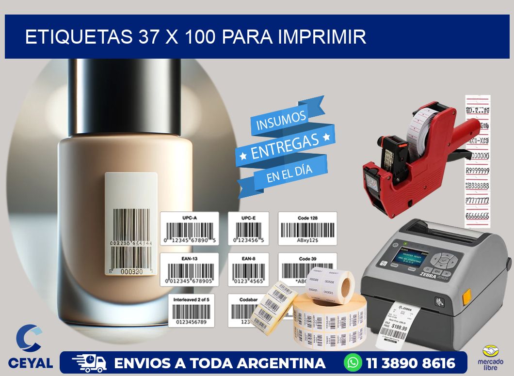 ETIQUETAS 37 x 100 PARA IMPRIMIR