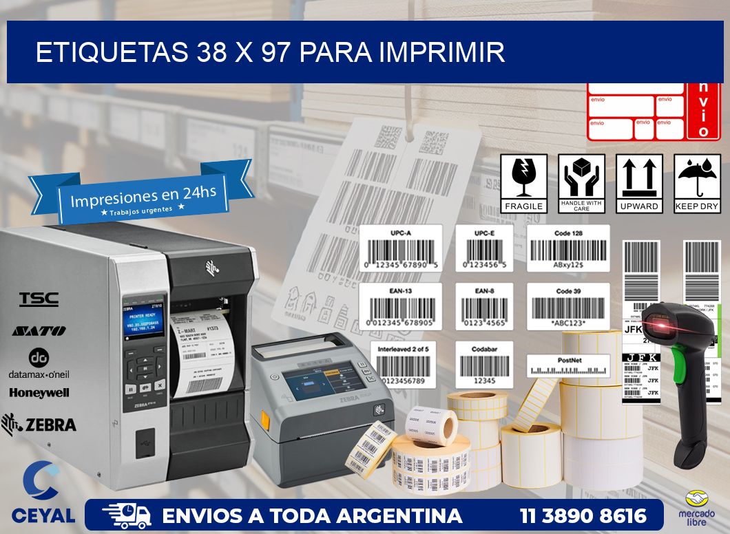 ETIQUETAS 38 x 97 PARA IMPRIMIR