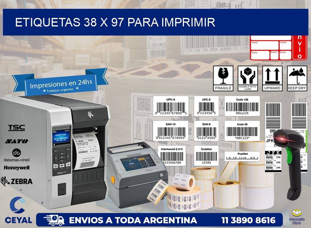 ETIQUETAS 38 x 97 PARA IMPRIMIR
