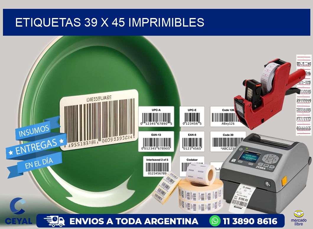 ETIQUETAS 39 x 45 IMPRIMIBLES