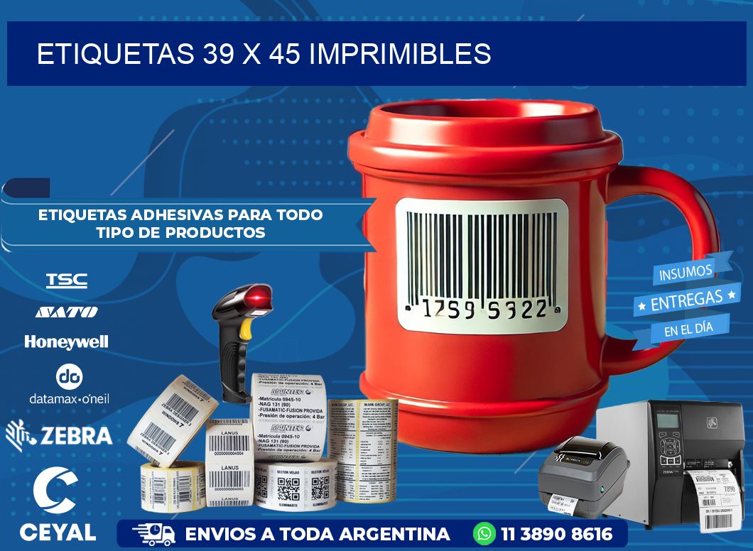 ETIQUETAS 39 x 45 IMPRIMIBLES