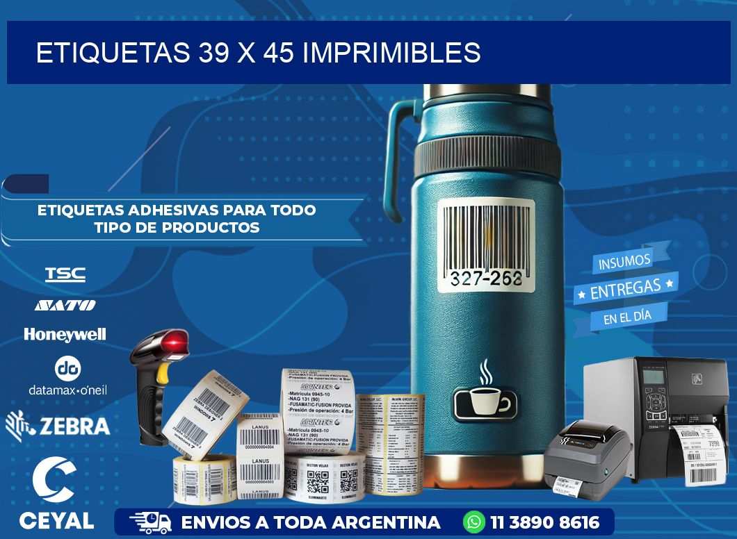 ETIQUETAS 39 x 45 IMPRIMIBLES