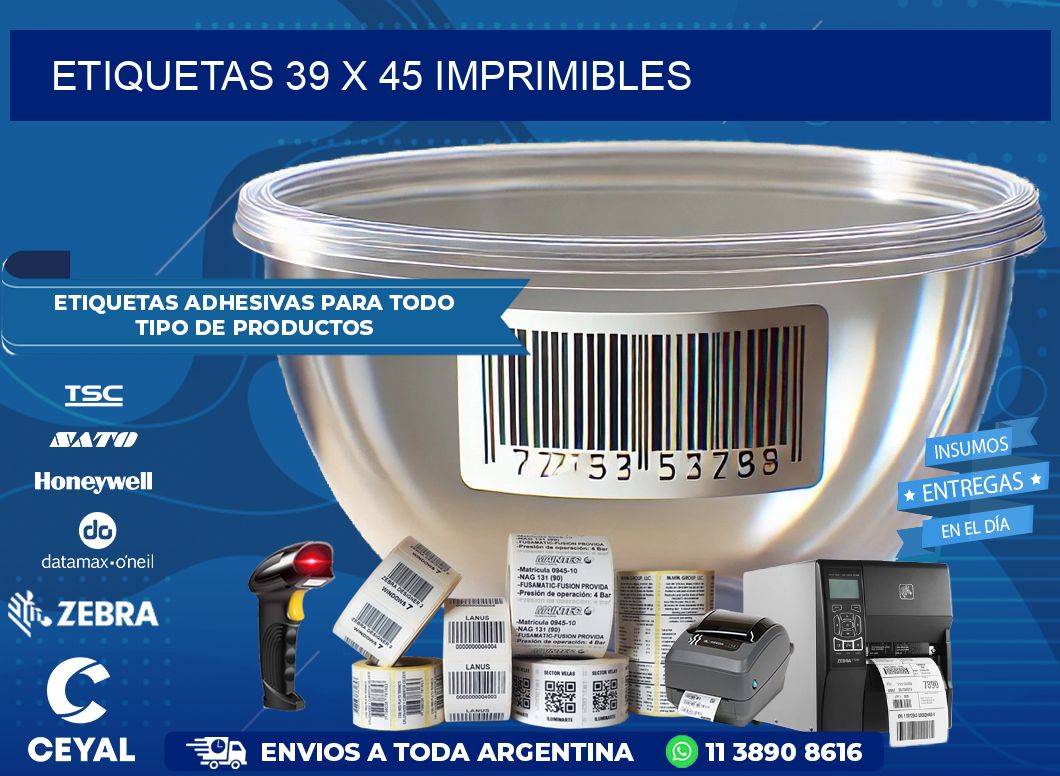 ETIQUETAS 39 x 45 IMPRIMIBLES