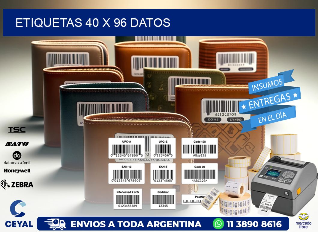ETIQUETAS 40 x 96 DATOS