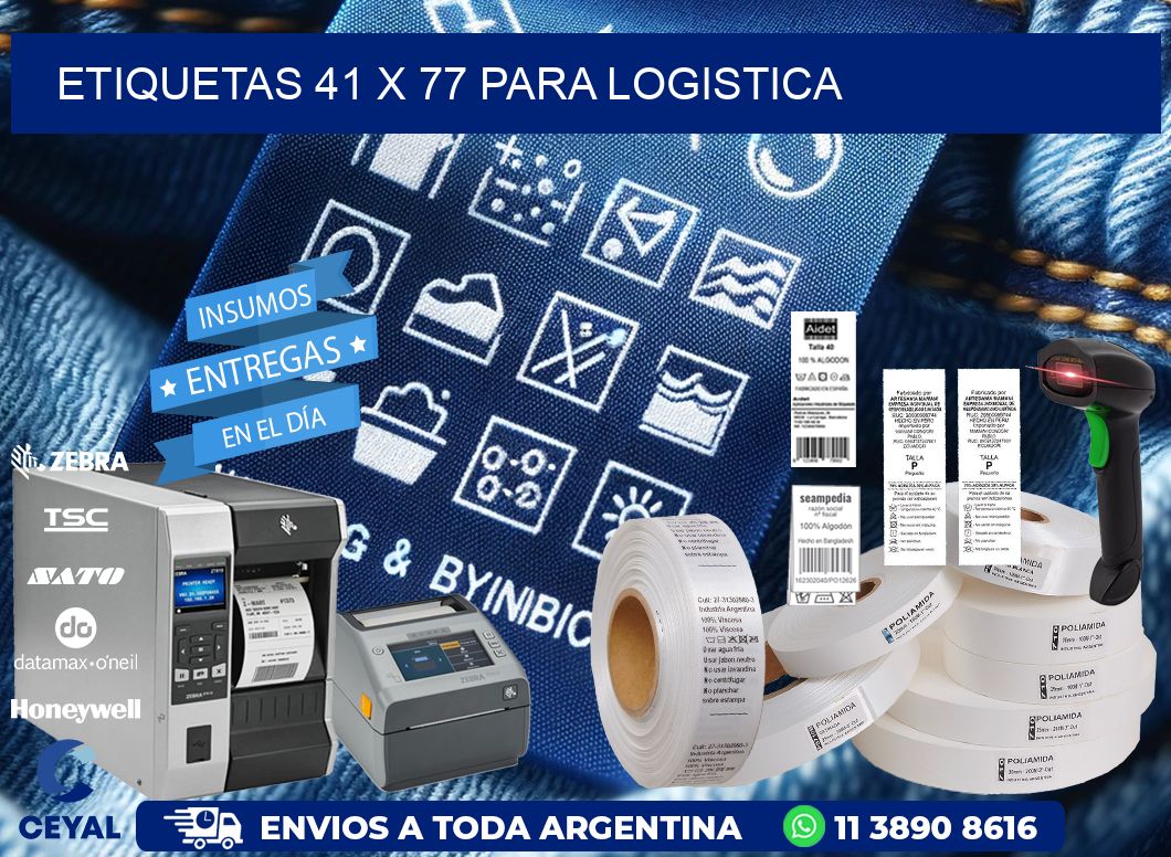 ETIQUETAS 41 x 77 PARA LOGISTICA