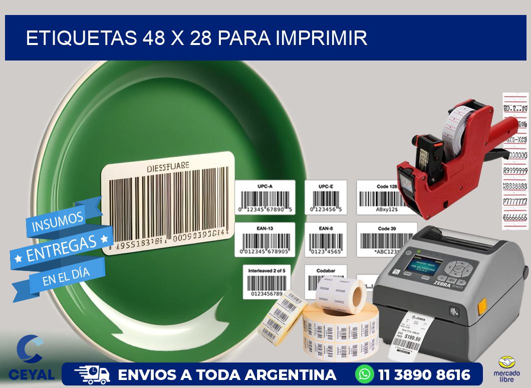 ETIQUETAS 48 x 28 PARA IMPRIMIR
