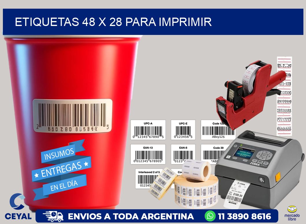 ETIQUETAS 48 x 28 PARA IMPRIMIR