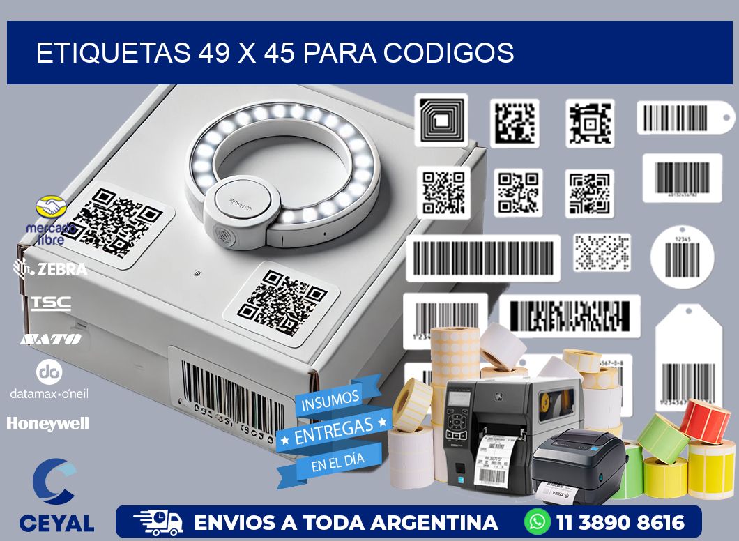 ETIQUETAS 49 x 45 PARA CODIGOS