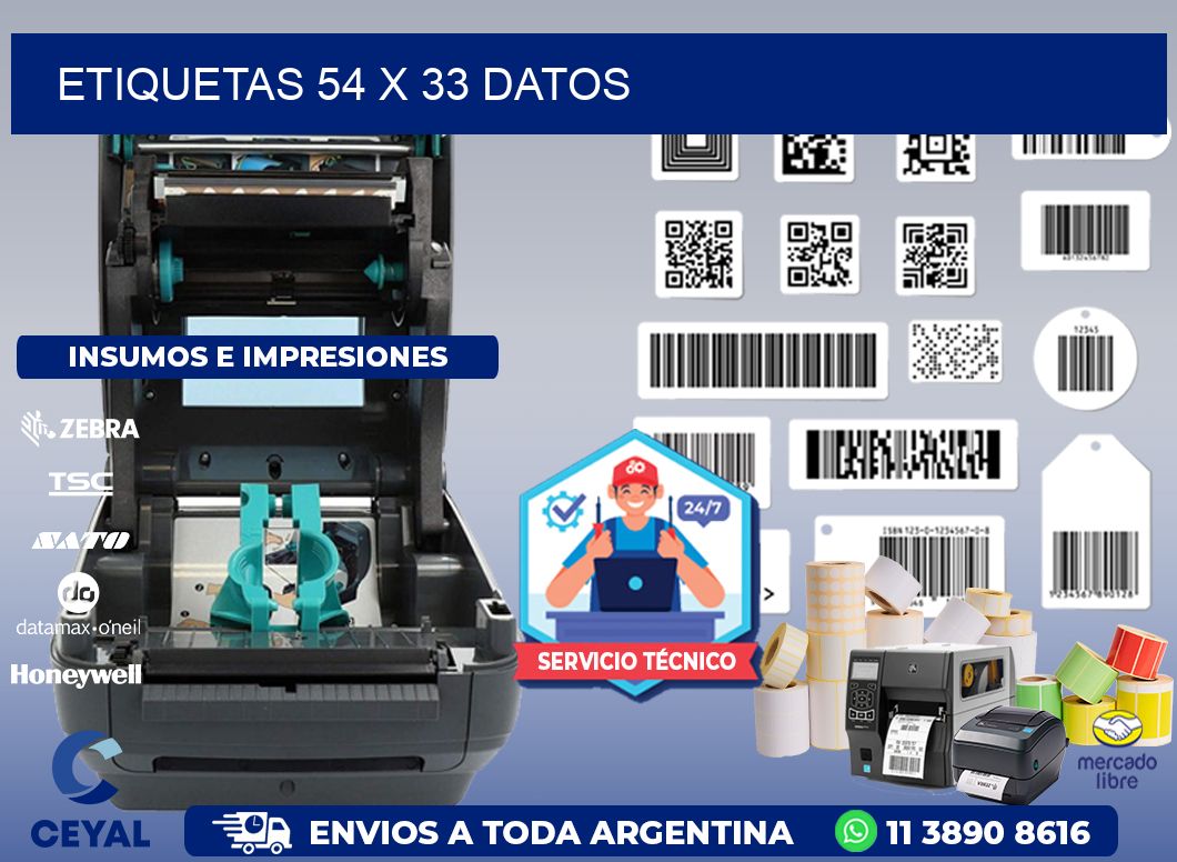 ETIQUETAS 54 x 33 DATOS