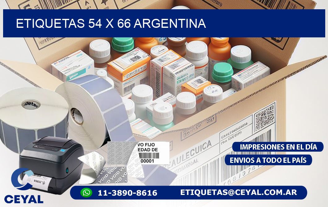 ETIQUETAS 54 x 66 ARGENTINA
