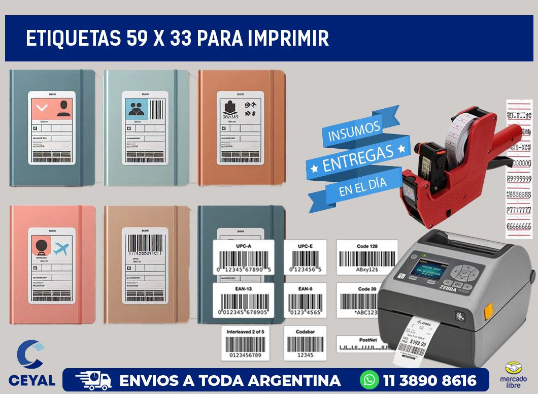 ETIQUETAS 59 x 33 PARA IMPRIMIR