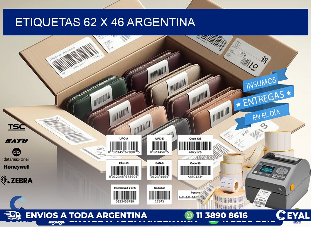 ETIQUETAS 62 x 46 ARGENTINA