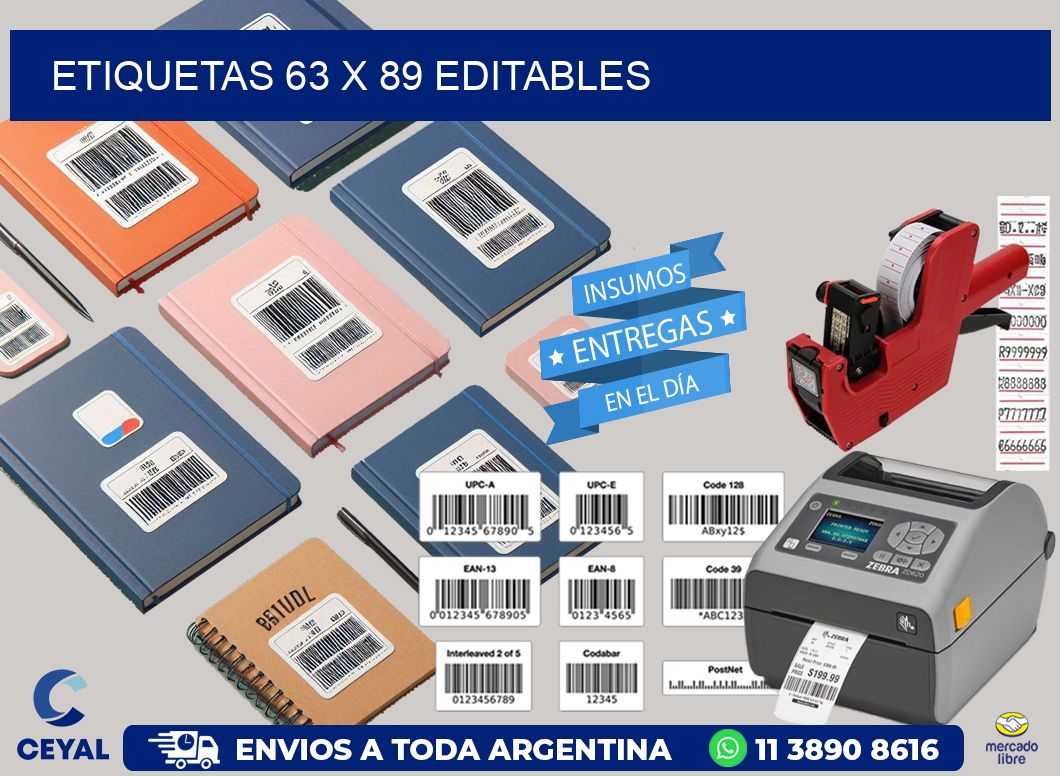 ETIQUETAS 63 x 89 EDITABLES