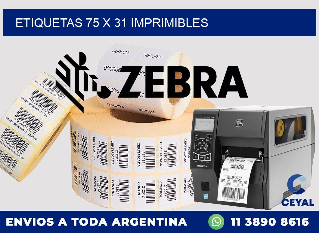 ETIQUETAS 75 x 31 IMPRIMIBLES