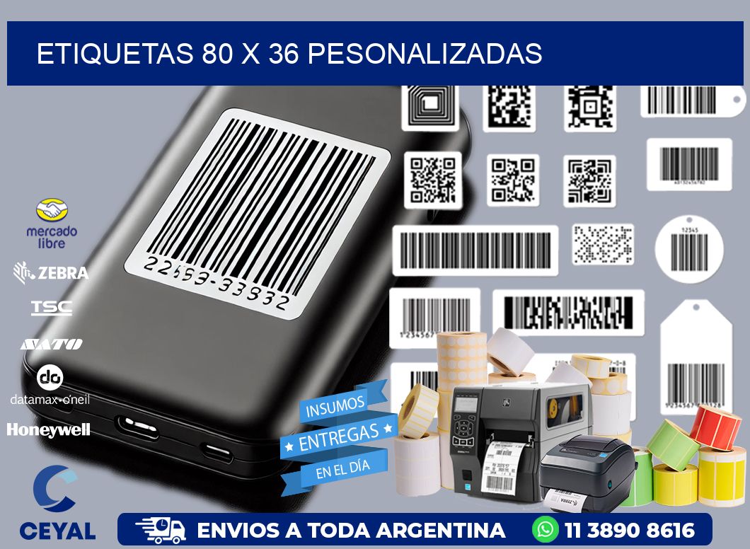 ETIQUETAS 80 x 36 PESONALIZADAS