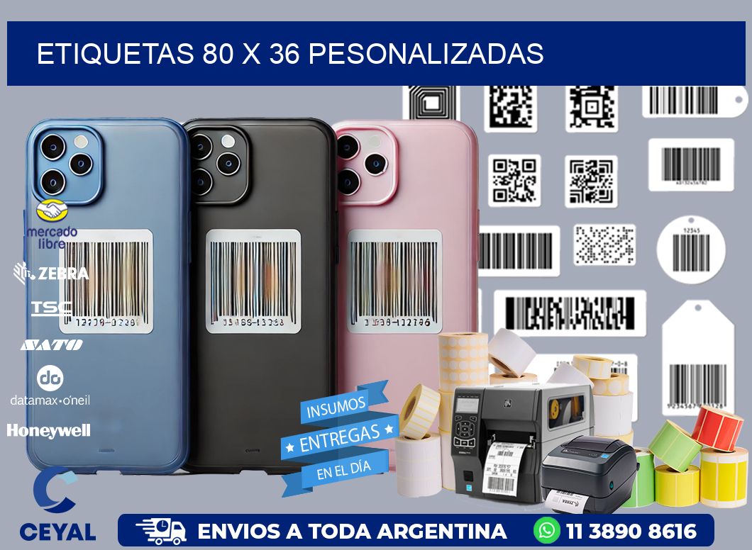 ETIQUETAS 80 x 36 PESONALIZADAS