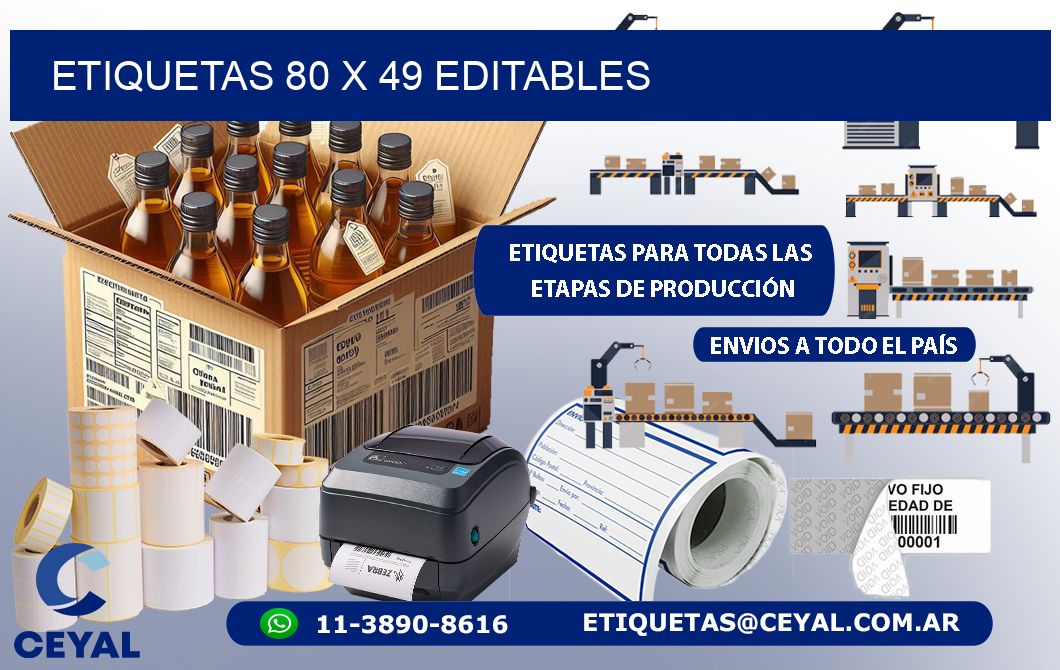 ETIQUETAS 80 x 49 EDITABLES