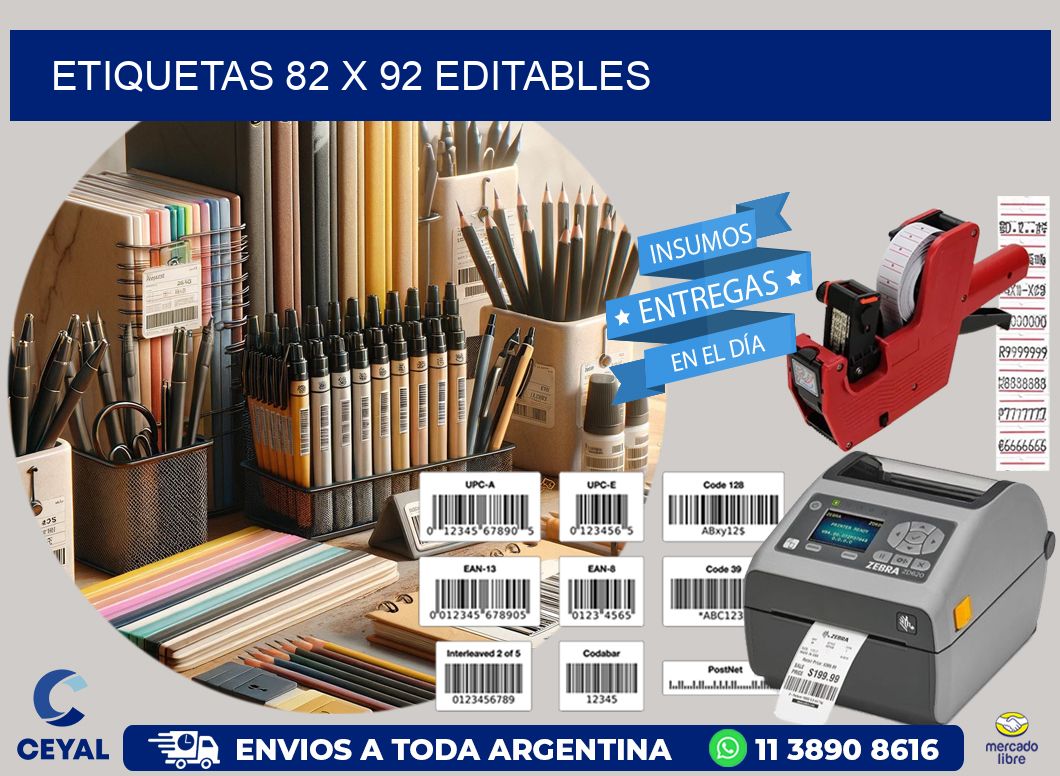 ETIQUETAS 82 x 92 EDITABLES