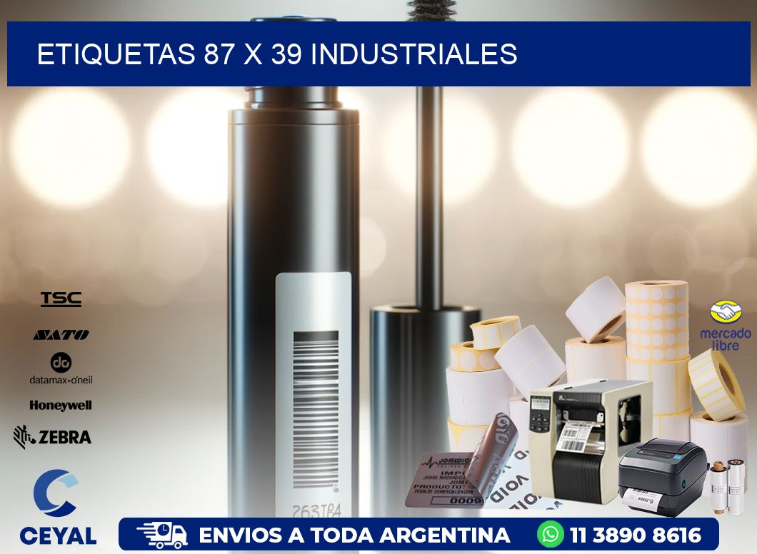 ETIQUETAS 87 x 39 INDUSTRIALES